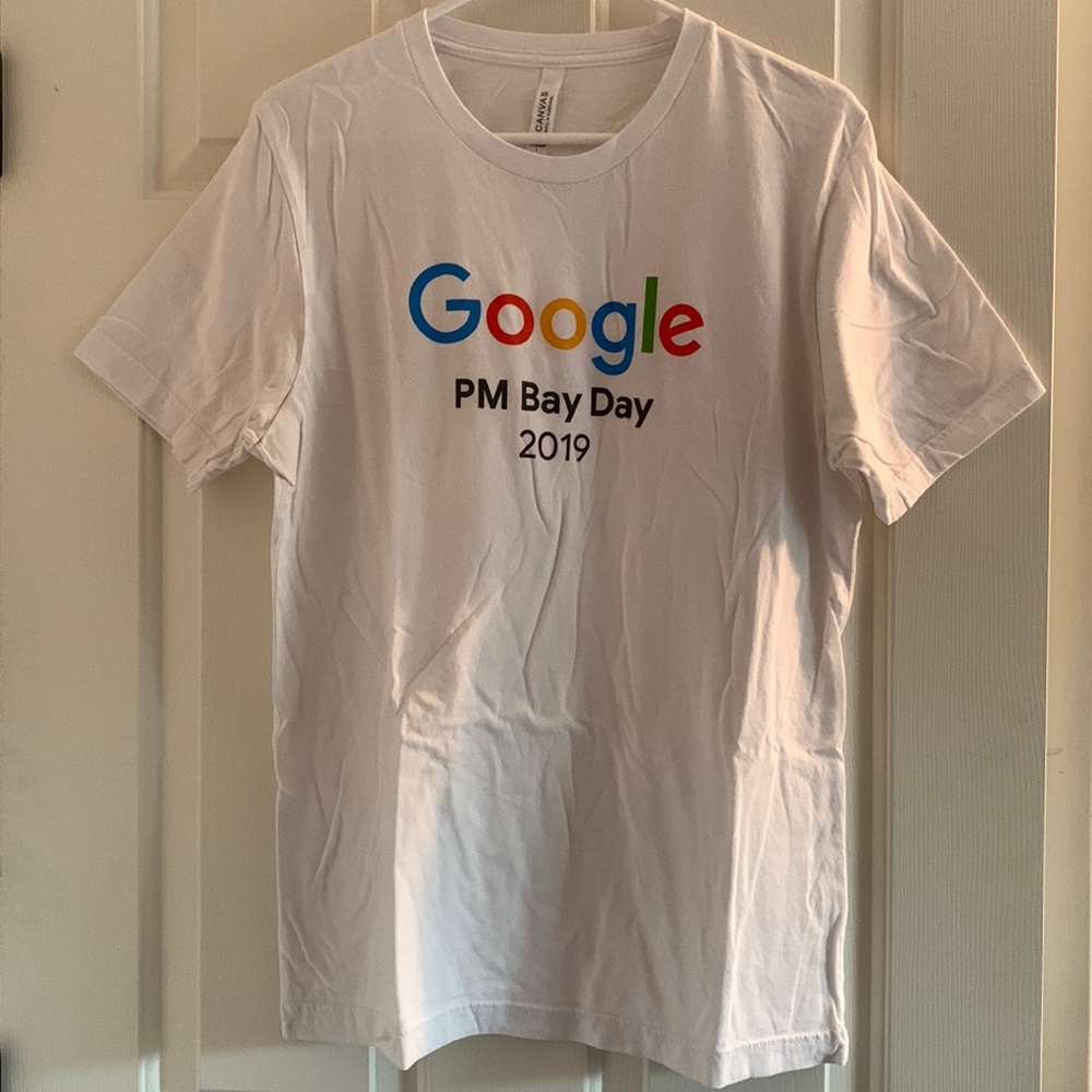 Google White T-Shirt (Men’s Large) PM Bay Day 2019